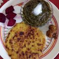 Vimmi Bhatia's cooksnap of when they made Daal-palak-methi mix.