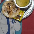 Dhruv Desai का कुकस्नैप जब उन्होंने मिस्सी रोटी (missi roti recipe in Hindi) बनाया था।