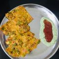 Amita Rajani's cooksnap of when they made ઓટસ બેસન  ચિલ્લા.
