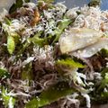 Cooksnap Qasrina semasa beliau membuat Urap Kacang Botol.