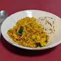 El cooksnap de Jesús Ruiz cuando hizo Curry Thai de lentejas y calabacín.