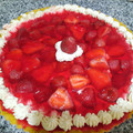 El cooksnap de Romina Gonzalez cuando hizo Tarta de Frutillas con crema 🍓.