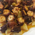 El cooksnap de Irene-Guirao cuando hizo Pulpo a la gallega.