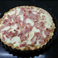 El cooksnap de Diana Ingrosso cuando hizo Tarta de jamón y queso fácil.