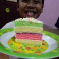 Cooksnap dari Erni untuk resep Bolu Pelangi Kukus