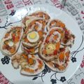 El cooksnap de Liliana Mastrberti cuando hizo Arrollado de pollo con pechuga.