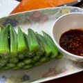 April Hsiao 的 涼拌秋葵蒜蓉醬 cooksnap