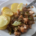 El cooksnap de Javi Espinosa cuando hizo Pollo al vino blanco.