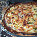 El cooksnap de Erika Blau cuando hizo Quiche de calabacín, puerro y bacon.