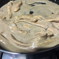 El cooksnap de Fernanda Cruz cuando hizo Pechuga de pollo en crema de champiñones🍄.