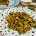 Seema Raghav का कुकस्नैप जब उन्होंने कुट्टू के चावल की खिचड़ी (kuttu ke chawal ki khichdi recipe in Hindi) बनाया था।