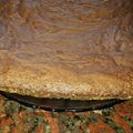 El cooksnap de Paola Lasciar cuando hizo Brownie con cacao en polvo.