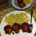 LamarJ's cooksnap of when they made Bacon wrapped cheese stuffed meatballs.