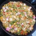 Cooksnap de Claudia Martins quando cozinhou Cuscuz com Camarão, Delícias do Mar e Vegetais.