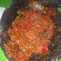Cooksnap dari Diah Purnamasari untuk resep Sambal pecel lele/nasi uduk