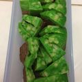 Cooksnap dari Novi Kristina Sirait untuk resep Brownis kukus coklat pandan