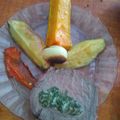 El cooksnap de sandy carrazana cuando hizo Carne rellena con papa rústica y calabacín al horno.