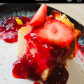 El cooksnap de Julia Y Su Cocina cuando hizo Tarta de queso con mermelada de fresa.