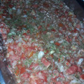 El cooksnap de Luji Zadkovic cuando hizo Salsa criolla.