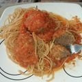 El cooksnap de Angelica Maria Garzon Forero cuando hizo Espaguetis con Albóndigas de Hora de Aventura.
