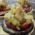 El cooksnap de Natalie camargo cuando hizo Montadito de manzana verde y queso 🍏🧀.