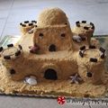 Sitronella's cooksnap of when they made Τούρτα κάστρο στην άμμο.
