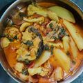 Nandita Mukherjee's cooksnap of when they made ফুলকপি দিয়ে কাতলা মাছের ঝোল। (Fish curry with Cauliflower recipe in Bengali).