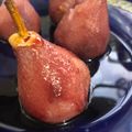 El cooksnap de Noelia cuando hizo Peras al vino tinto.