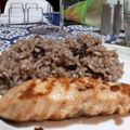 El cooksnap de Gabriela Vuillermoz cuando hizo Risotto de vino tinto y Champiñones.