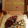 El cooksnap de Aracely Garay cuando hizo Pizza Brownie (Pizza 3 chocolates).