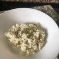 El cooksnap de Cris Jimenez cuando hizo Arroz a banda con ajo y perejil.