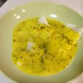 El cooksnap de Angeles Escobar Rubio cuando hizo Merluza con salsa bercy con thermomix.