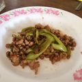 รูป Cooksnap ของ B เมื่อเขาทำ หมูสับผัดพริกหยวก