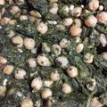 El cooksnap de Mar JJ cuando hizo Garbanzos con espinacas.