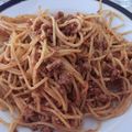 El cooksnap de Sara Lopez cuando hizo Espaguetis nueva versión.