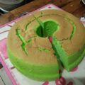 Cooksnap dari DistyShop untuk resep Klepon Cake (Cake Dasar : Chiffon Cake Pandan Putih Telur)
