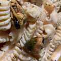 El cooksnap de Andrea Dopico Amado cuando hizo Radiatore con mejillones a la crema de escabeche.