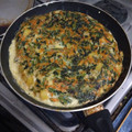 El cooksnap de Guillermo Fernando Badilla Paredes cuando hizo Tortilla de patatas, espinacas y zanahoria.