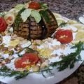 Cooksnap de isabel maloum sur la recette Aumônières d'aubergines,farcies de légumes d'été et fromage frais aux fines herbes