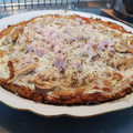 El cooksnap de Sarandonga cuando hizo Pizza Light con masa de coliflor.