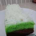 Cooksnap dari Kiasr untuk resep Brownies kukus lapis coklat pandan topping keju