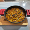 El cooksnap de Rodin cuando hizo Paella de alcachofas y setas.