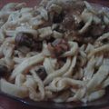 El cooksnap de Paula Morales Valle cuando hizo Fideos caseros tres riquísimas variedades. Espinaca, Morrón y huevos.