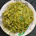 Shruti Raman( legendet100)'s cooksnap of when they made Spaghetti Spinach tomato sauce with babycorn.