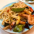 รูป Cooksnap ของ Piyanuch เมื่อเขาทำ สปาเก็ตตี้ผัดขี้เมาทะเล