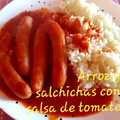 El cooksnap de carme castillo cuando hizo Salchichas, huevo y flan de arroz.