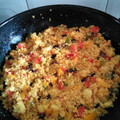 El cooksnap de Elena Puertas cuando hizo Cous cous con verduras.