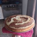 El cooksnap de Sofia Bustamante cuando hizo Bizcochuelo marmolado.