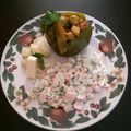 El cooksnap de Jorge Rivera Contreras cuando hizo Pimientos Rellenos de Atún A la Vizcaína.