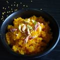 Parul Patel's cooksnap of when they made મગ ની દાળ નો શીરો(Moong Dal Sheera Recipe In Gujarati).